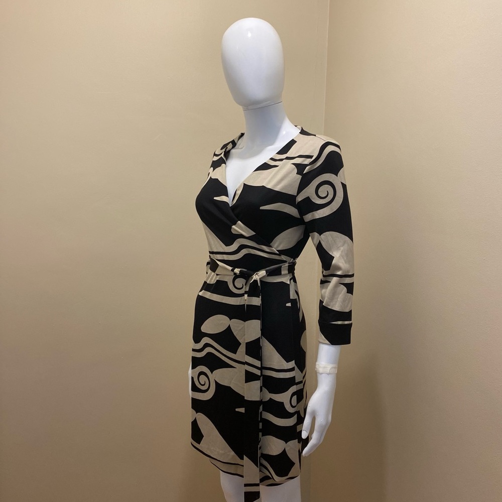DVF New Julian Two Wrap Dress, Cloud Dream | 6